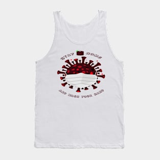 stay home and wash your hand design COVID-19 Tank Top